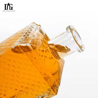 Botella de vidrio de whisky y ron de 750 ml