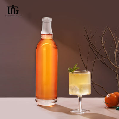 Material del cuerpo Vidrio 750 ml 500 ml Whiskey Gin Botella de whisky para bebidas y perfumes