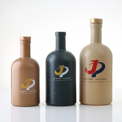 Botella de vidrio para vodka y alcohol whisky gin licor 200ml 375ml 500ml 700ml 750ml perfecto