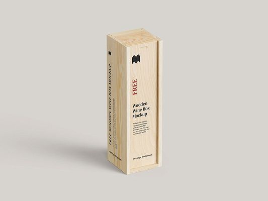 Conjunto de vino rojo de cuero único Botella de embalaje de papel caja para regalo de madera de vino personalizado