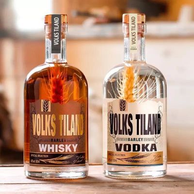 Botella de vidrio para vodka y alcohol whisky gin licor 200ml 375ml 500ml 700ml 750ml perfecto