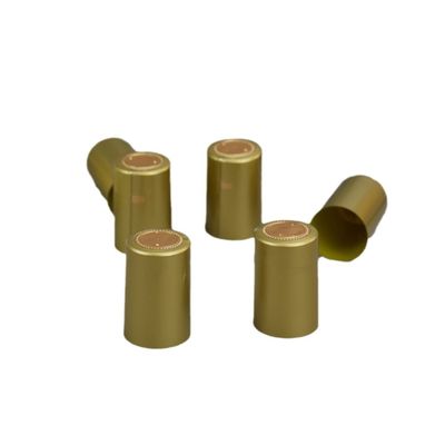 Silencio de forma redonda Pvc de cuello transparente bandas encogedoras manga para tapa de botella personalizada