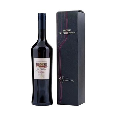 Caja de embalaje de botellas de vidrio de vino de cierre magnético reciclable para opciones de personalización