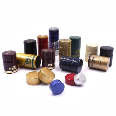 Película de plástico de aluminio PVC para botellas de whisky de forma redonda