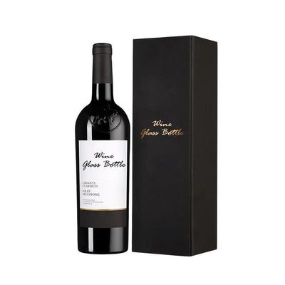 Otros objetos de artesanía de regalo almacenamiento de cuero caja de vino y manijas botella única caja de regalo reutilizable cocodrilo grano PU cuero doble botella 750ml caja de vino tinto