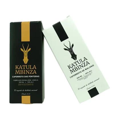 Botella única de 750 ml de vino tinto Caja de regalo de impresión personalizada de cuero de PU