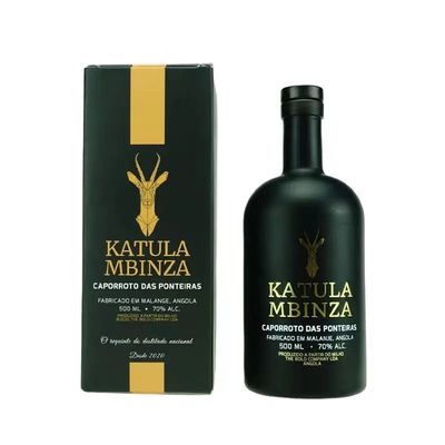 Botella única de 750 ml de vino tinto Caja de regalo de impresión personalizada de cuero de PU