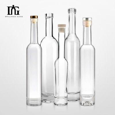 Superficie de grabado Manipulación 350 ml Botella de vidrio de aceite de oliva de fondo redondo y grueso