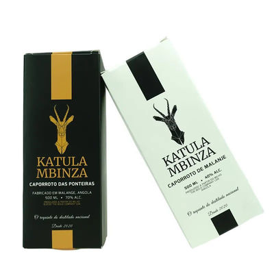 Embalaje de cartón para botellas de whisky / botella de agua Caja de regalo con Eva personalizada dentro