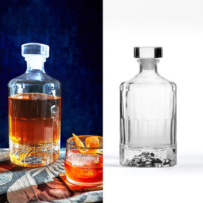 Botella de ginebra 500 ml 750 ml Liquor Vodka Ron Spirit Whiskey Whiskey Brandy Botellas de vidrio de agua
