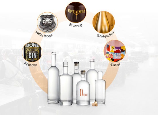 Top Bar de aluminio de forma T Top Stopper para botellas de vidrio de forma personalizada