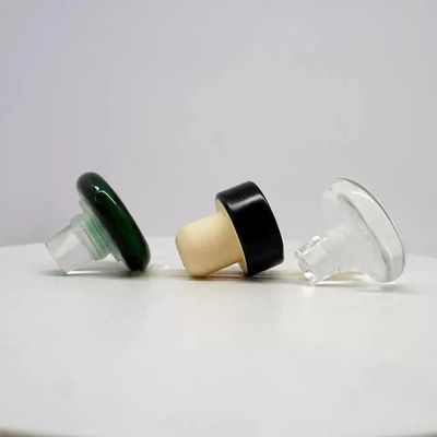 Tamaño personalizado de aluminio de vidrio con tapa en forma de T con tapón de polímero y pintura de madera