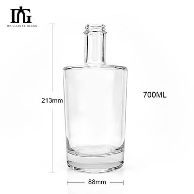 Botellas de vidrio de 750 ml para bebidas con diseño elegante