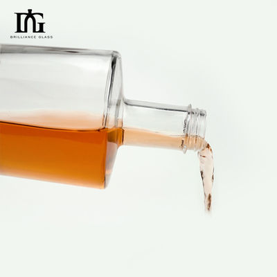 Botellas de vidrio de 750 ml para bebidas con diseño elegante
