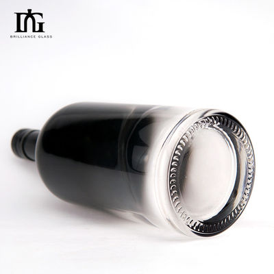Botella de medio spray de vidrio de 700 ml vacía para whisky, brandy, vodka, ginebra, ron, licor y vino