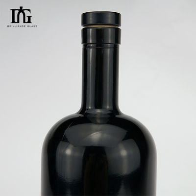 Botella de medio spray de vidrio de 700 ml vacía para whisky, brandy, vodka, ginebra, ron, licor y vino