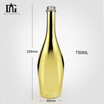 Botella de perfume de vidrio redondo de 100 ml con pintura y estampado en caliente Material base vidrio