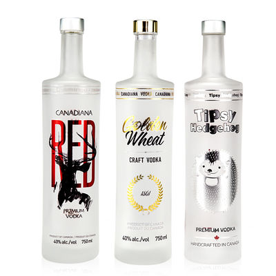 Botella de vino de vidrio de 750 ml con tapa de corcho y logotipo personalizado