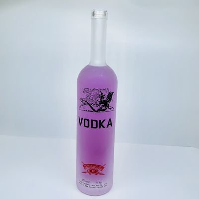 Botella redonda de vidrio de 200 ml 375 ml 500 ml 750 ml 1000 ml con tapa de corcho y diseño personalizado