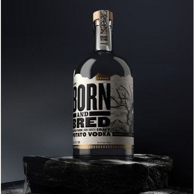 Collar de vidrio Botella nórdica clara para vodka Liquor Gin ron tequila Whiskey Brandy Spirit
