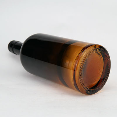 Botella de vidrio de licor de 700 ml para bebidas bebidas industriales transparente ámbar negro