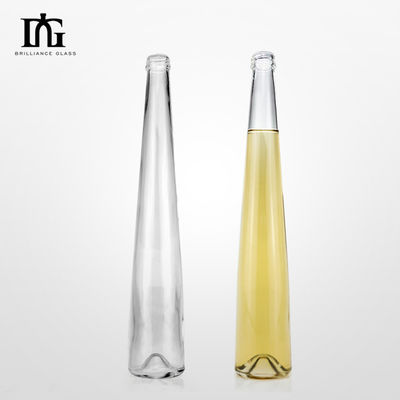 Botella de cristal de vidrio de alta gama de 400 ml a 500 ml OEM/ODM aceptable para bebidas industriales
