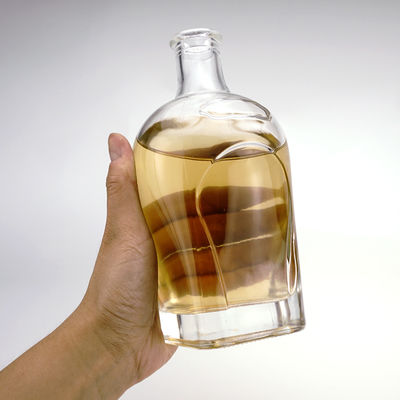Botella de vino de vidrio de 700 ml/750 ml de capacidad con tapa para grabado y marca personalizados