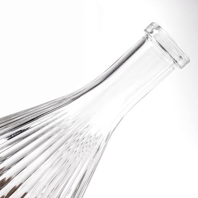 375 ml 450 ml Botellas de vino helado Contenedor de vidrio con corcho para bebidas y patrón curvilíneo