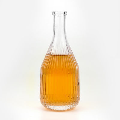 375 ml 450 ml Botellas de vino helado Contenedor de vidrio con corcho para bebidas y patrón curvilíneo