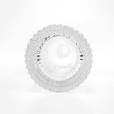 Flasca de vidrio de vino con rayas verticales redondas de corcho 250 ml 500 ml