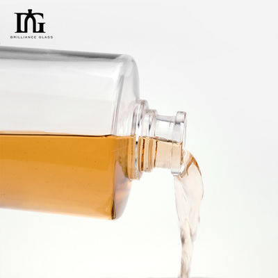 Grabado de forma personalizada 500 ml 700 ml de brandy de fondo grueso botellas de licor para regalos de boda