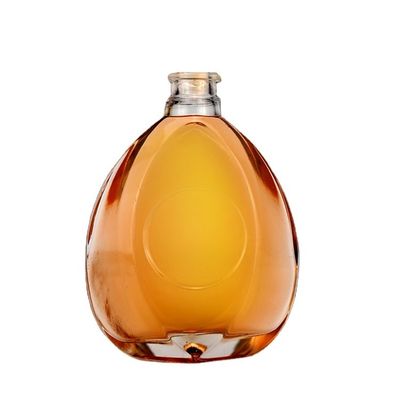 Top Fashion 700ml 1000ml Botella de vidrio de 1L para vodka Liquor de alcohol Material base de vidrio