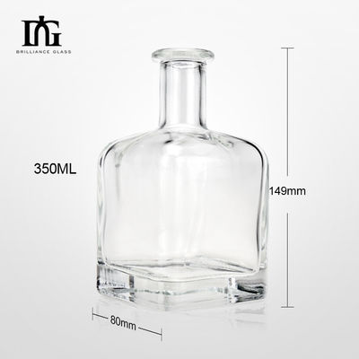 Botella de vidrio nórdica de 350 ml para vino y whisky