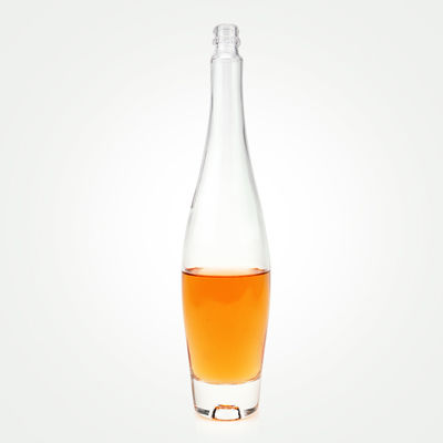 Impresión en pantalla Botellas de vino helado personalizadas con boca en espiral y sin etiqueta de logotipo de hombro