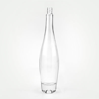 Impresión en pantalla Botellas de vino helado personalizadas con boca en espiral y sin etiqueta de logotipo de hombro