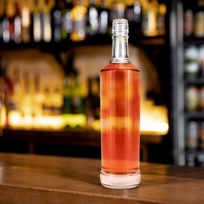 Botella de vidrio para licor 500 ml Super Flint alcohol whisky vodka brandy personalizado bebidas alcohólicas vacías