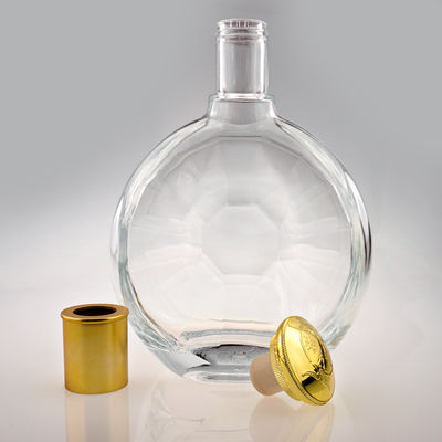 500 ml 700 ml 750 ml Botellas de vidrio para la manipulación de la superficie de la helada Gin Vodka Whiskey Liquor Spirit