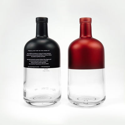 OEM/ODM aceptable Botella de 750 ml de ginebra con tapa de corcho