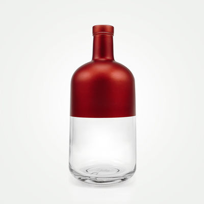 OEM/ODM aceptable Botella de 750 ml de ginebra con tapa de corcho