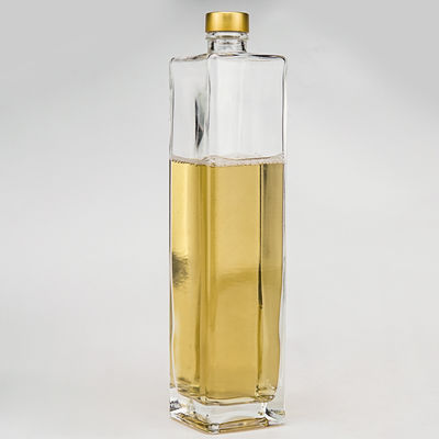 700 ml de aluminio cuadrado de tornillo corcho fondo grueso vodka brandy ron ginebra bebidas alcohólicas botella de vidrio
