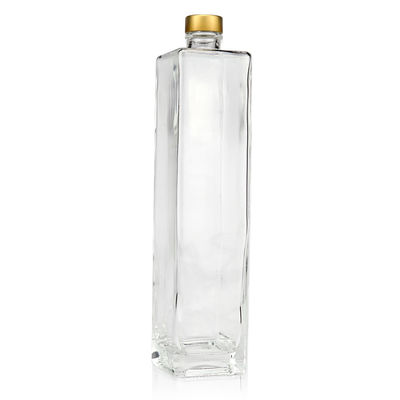 700 ml de aluminio cuadrado de tornillo corcho fondo grueso vodka brandy ron ginebra bebidas alcohólicas botella de vidrio
