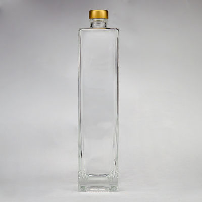 700 ml de aluminio cuadrado de tornillo corcho fondo grueso vodka brandy ron ginebra bebidas alcohólicas botella de vidrio