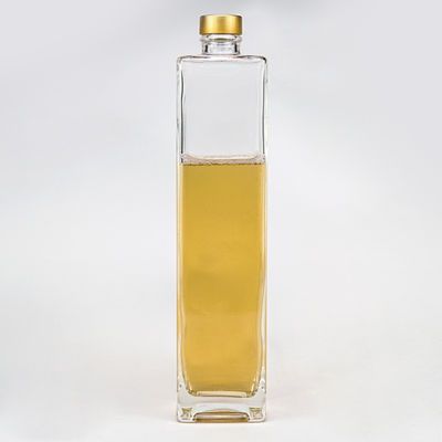 700 ml de aluminio cuadrado de tornillo corcho fondo grueso vodka brandy ron ginebra bebidas alcohólicas botella de vidrio