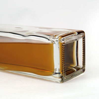 700 ml de aluminio cuadrado de tornillo corcho fondo grueso vodka brandy ron ginebra bebidas alcohólicas botella de vidrio
