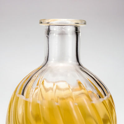 Grabado personalizado Botellas de vidrio de 375ml 500ml 700ml para zumo vino alcohol ron brandy