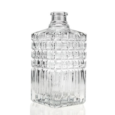 OEM/ODM aceptable Cuadrado 500ml botella de vidrio ecológica para el whisky y la belleza