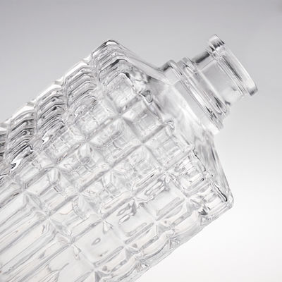 OEM/ODM aceptable Cuadrado 500ml botella de vidrio ecológica para el whisky y la belleza