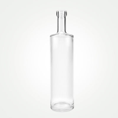 Botella de licor de vidrio negro mate claro 750 ml Gin nórdico Whiskey Vodka Licores y bebidas