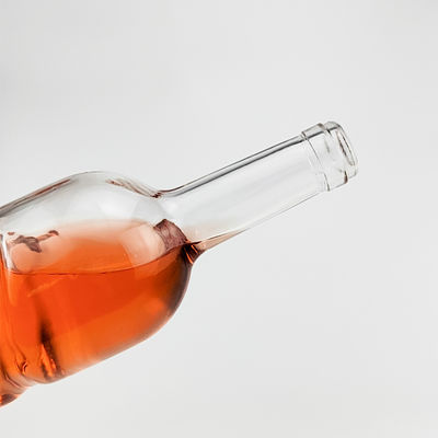 Botella de vidrio de 750 ml para bebidas alcohólicas y vinos Impresión en pantalla Estampado en caliente Grabado