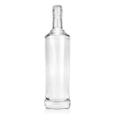 Flasca de vidrio para el jugo de vino y ron de superficie de grabado Capacidad 500ml/700ml/750ml
